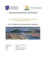 Perceived influence of performance appraisal system on the employee engagement at Curacao Port Authority